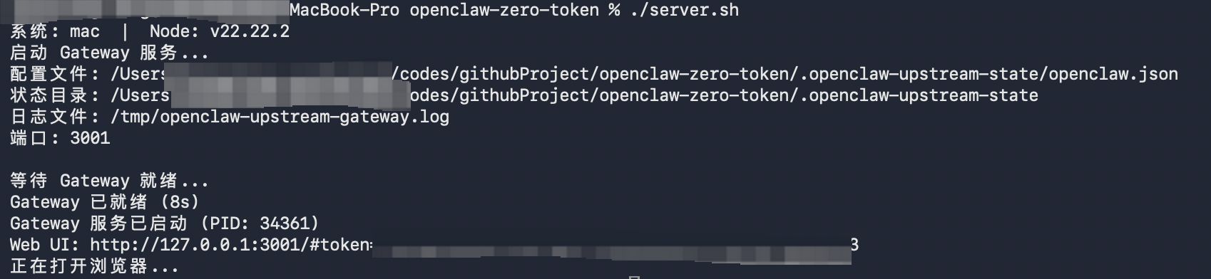 启动server