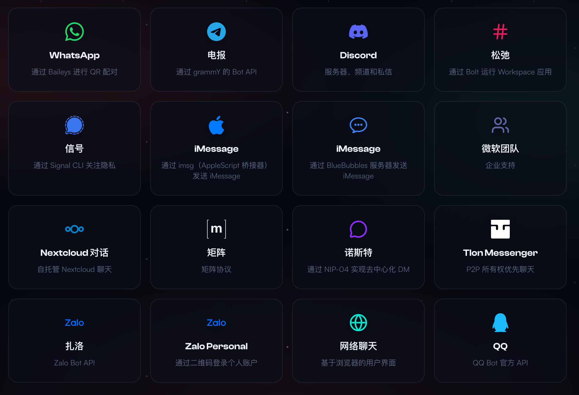 openclaw可集成的im工具-中文-1778997323214